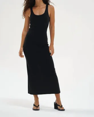 LnA Womens Wade Tank Dress In Black