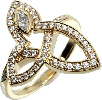 Harry Winston yellow gold (18K) Band Ring (Pre-Owned)