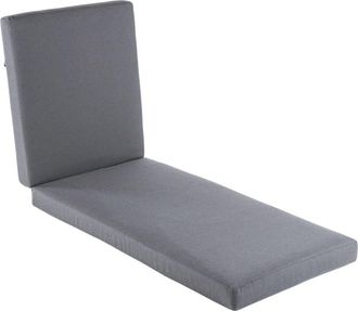 ED&Egrave;N JARD&Iacute; Coj&iacute;n para tumbona de jard&iacute;n color gris 190x60x10 cm