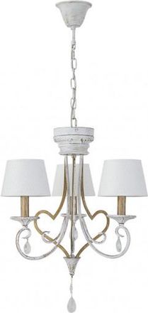 Fabrilamp Lampara Crasas 3xe14 Blanco/oro Regx49x49 Cm