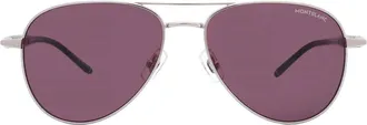 Montblanc Violet Pilot Mens Sunglasses MB0345S 002 57