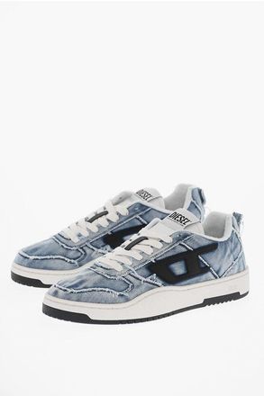 Diesel Denim Low-Top Sneakers S-UKIYO V2 With Contrast Logo size 42