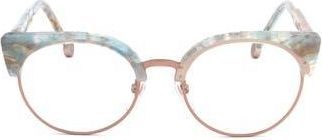 Retro Superfuture Numero 30 Nero 50mm Round Optical Glasses in Opal at Nordstrom Rack