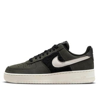 Nike (WMNS) Nike Air Force 1 Faux Fur - Black Light Bone DO6714-001