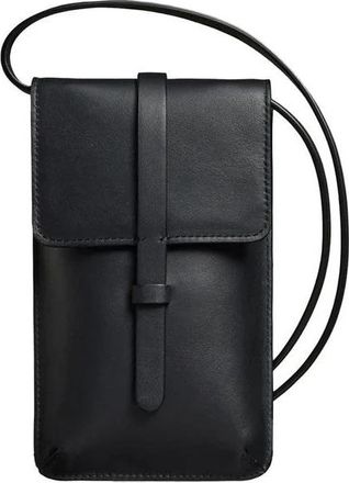 Ines De La Fressange L&eacute;onore Smartphone Tas - Dames - Telefoonaccessoires - Zwart - ONE Size - Katoen - Accessoires