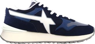 W6YZ Blauwe Sneakers met Avant-Garde Stijl - Heren - Sneakers - Blauw - 44 EU - Su&egrave;de - Schoenen