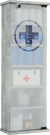 ebuy24 Gabinete M&eacute;dico Vcm Dimensiones Aprox. Al. 92 X An. 31 X P. 18 Cm Armario Farmac&eacute;utico Bloqueable Armario Farmac&eacute;utico - Gusal (&oacute;ptica De Hormig&oacute;n)