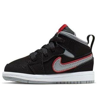 Nike Jordan (TD) Air Jordan 1 Mid Black Particle Grey 640735-060