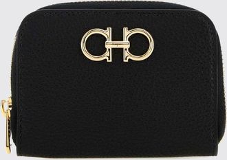 Ferragamo Portafoglio in pelle di vitello a grana Gancini Ferragamo