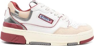 Autry Sneakers, female, Multicolor, Size: 7 US Color-Block Leather Sneakers