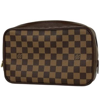 Louis Vuitton Brown Damier Canvas Pouch (Pre-Owned)