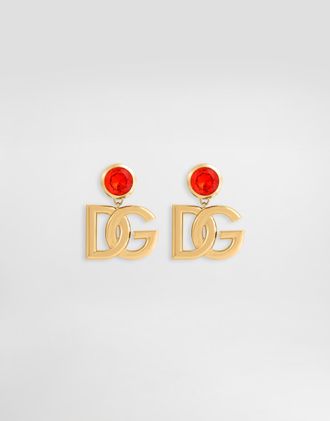 Dolce & Gabbana Orecchini - Woman Bijoux Orange Metal Onesize