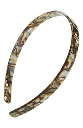 France Luxe Skinny Headband in Onyx at Nordstrom