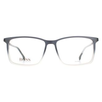 HUGO BOSS Rectangular Mens Grey Gradient Glasses - One Size