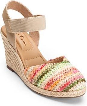 Me Too Pay Raffia Espadrille Wedge Sandal in Summer Multi at Nordstrom Rack, Size 8.5
