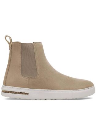 Birkenstock Womens Bend Chelsea Boot In Taupe Suede