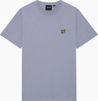 Lyle & Scott Mens Lyle & Scott Plain T-Shirt Bubble Blue - Grey - Size: 42