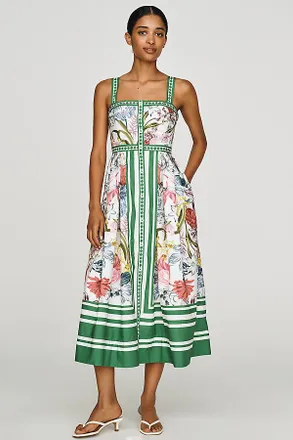 Maeve Cotton Printed Midi Dress