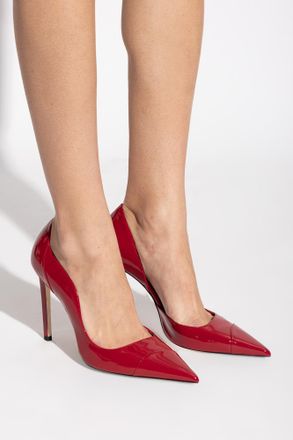 Jimmy Choo London Brigitte Heeled Shoes, Womens, Red