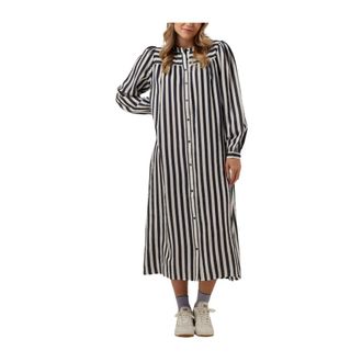 Lollys Laundry Jess Jurk - Dames - Shirt Kleedjes - Veelkleurig - S - Kleedjes