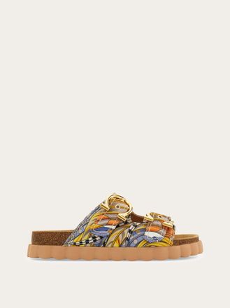 Ferragamo Women Gancini sporty sandal Multicolor Size 2