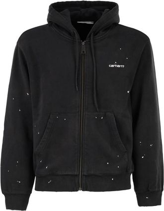 Carhartt Work in Progress Paint-effect Zip-up Hoodie