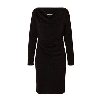 Selected Slfanja LS Slim Short Dress - Dames - Jurken - Zwart - Maat: L Leer