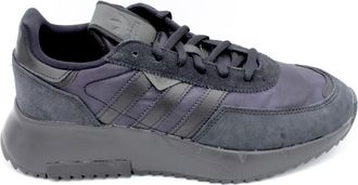 adidas Retrostijl Sneakers met Su&egrave;de Inzetstukken - Heren - Hardloopschoenen - Zwart - 42 EU - Su&egrave;de - Fitness