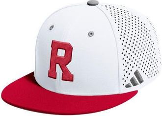adidas Mens adidas White Rutgers Scarlet Knights On-Field Fitted Baseball Hat at Nordstrom, Size 7 3/8