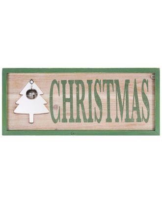 Melrose International Wood Framed Christmas Bell Sign