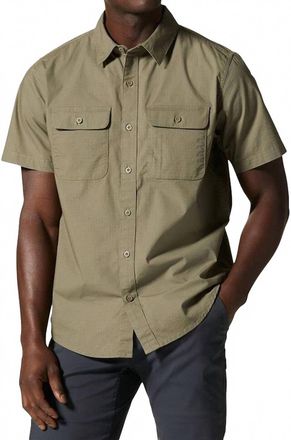 Mountain Hardwear J Tree Short Sleeve Shirt In Stone Green
