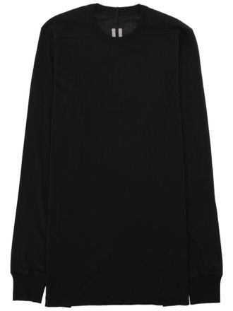 Rick Owens Level Ls T Long-Sleeve Black Cotton T-Shirt