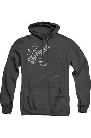 Gildan Batman Darkness Adult Heather Hoodie / Hooded Sweatshirt