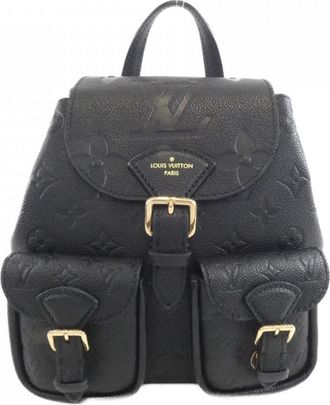 Louis Vuitton Black Leather Backpack (Pre-Owned)