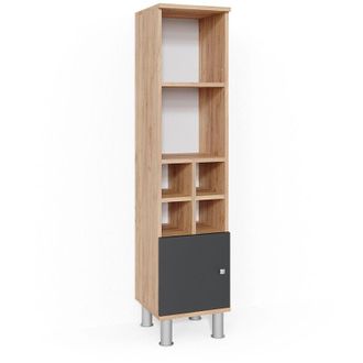 Vicco Mobiletto bagno Fynn, Antracite, 30 x 130.6 cm porta piccola