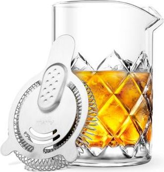Final Touch Yarai Mixing Pitcher with Hawthorne Strainer in Clear at Nordstrom