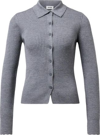 Drykorn Arhanya Cardigan - Dames - Vesten - Grijs - XL - Wol - Truien & Vesten