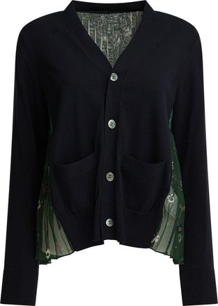 sacai vest met bloemenprint