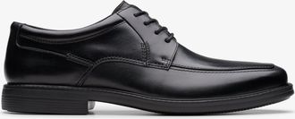 Clarks IpswichSchortII Zwarte Leren Schoenen