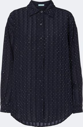 Melissa Odabash Ziggy embellished shirt