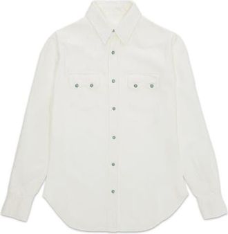 Fortela Toledo Texan Shirt in Cream at Nordstrom, Size 40 Eu