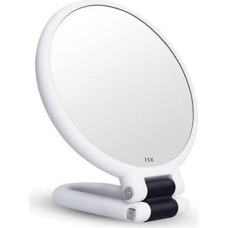 OEM Espejo Plegable De Doble Cara Con Aumento De 15x Y Asa, Espejo De Maquillaje De Mano, Espejo De Paleta De Peluquer&iacute;a, Espejo Plegable Para Diversos De