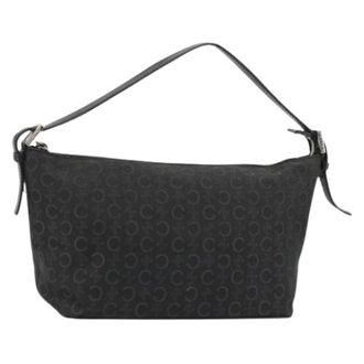 Celine Pre-owned Shoulder Bags, female, Black, Size: ONE SIZE Pre-owned Vintage Macadam Canvas Shoulder Bag