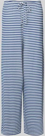 Gina Tricot Stoffhose mit elastischem Bund in Bleu Melange, Größe XL