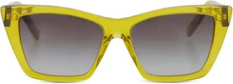 Saint Laurent Eyewear Occhiali da sole cat-eye - Giallo