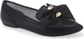Karl Lagerfeld Velicity Bow Loafer in Black at Nordstrom Rack, Size 8.5