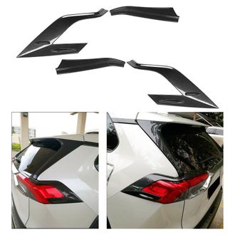 OEM Embellecedor De Cubierta De Luces Traseras Estilo Fibra De Carbono Para Rav4, F&aacute;cil De Instalar