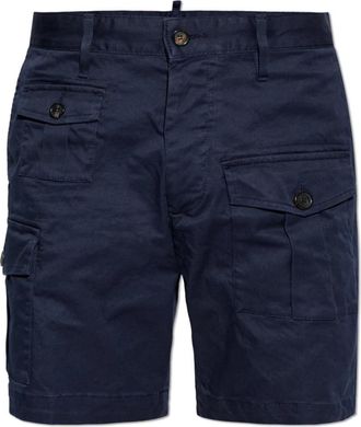 Dsquared2 Cargo Shorts - Heren - Korte Broeken - Blauw - S - Katoen - Korte Broeken