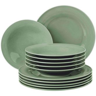 SELTMANN WEIDEN Collezione Tragar Beat Set di piatti verde eucalipto