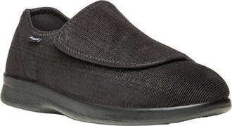 Prop&eacute;t Cush N Foot Slippers Mens Black Corduroy Slip on Shoes HTAT1119
